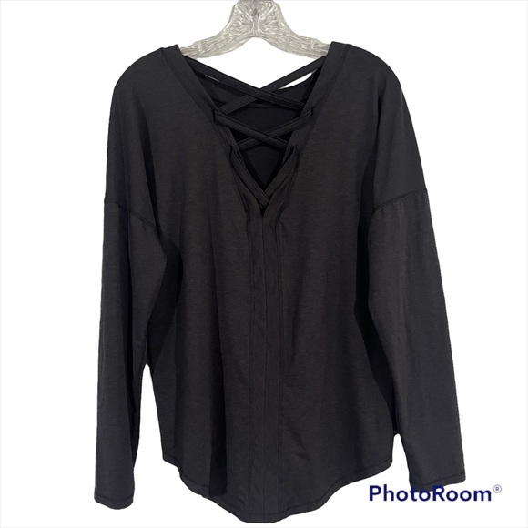 Apana size small charcoal long sleeve top - Picture 7 of 7